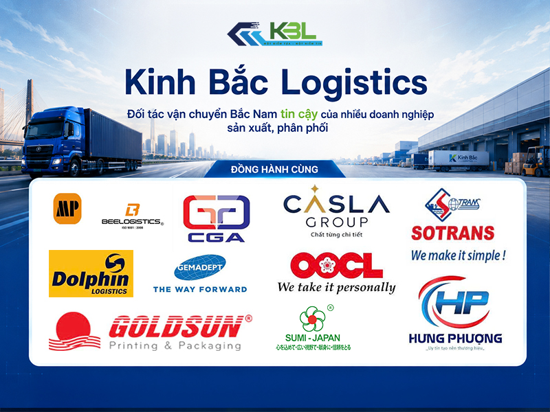 Kinh Bắc Logistics - Đối tác vận tải tin cậy cho doanh nghiệp sản xuất và phân phối Bắc Nam